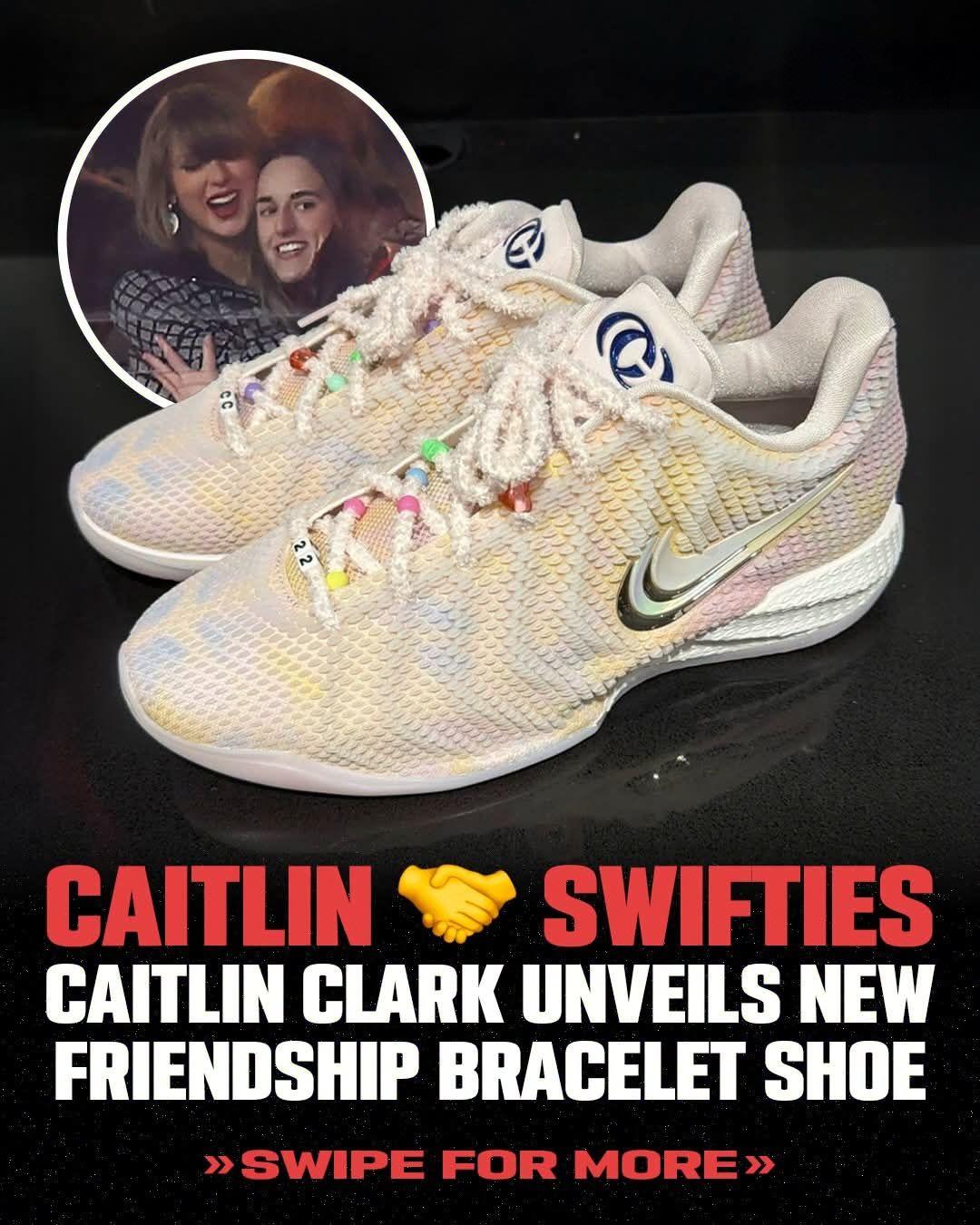 致敬Taylor Swift!凯特琳·克拉克专属“友谊手链”配色球鞋